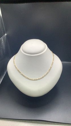 14K Gold Figaro Chain Necklace