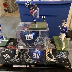 New York Giants NFL Rodney Hampton Autographed Mini Helmet