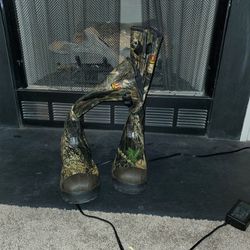 Cabellas Hunting Boots Fishing Rubber Size 10 Camo