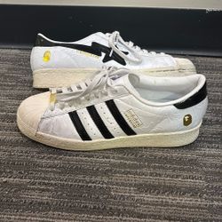 BAPE x adidas Superstar Vintage “White Black”