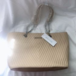 New Kenneth Cole Reaction Chain Tote Bag ( Light Pink)