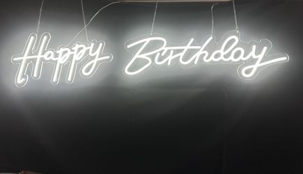 Happy Birthday Neon Sign