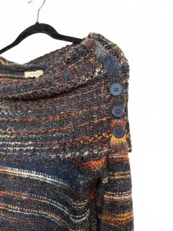 Vintage Y2K  Women's Large Knit Sweater Tunic with Button