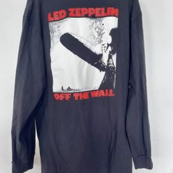 Vans Led Zeppelin Mens Large Black Long Sleeve Dead Stock Sold Out Rare