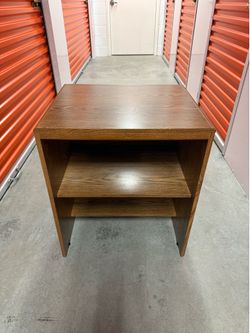 Vintage Oak Wood Nightstand