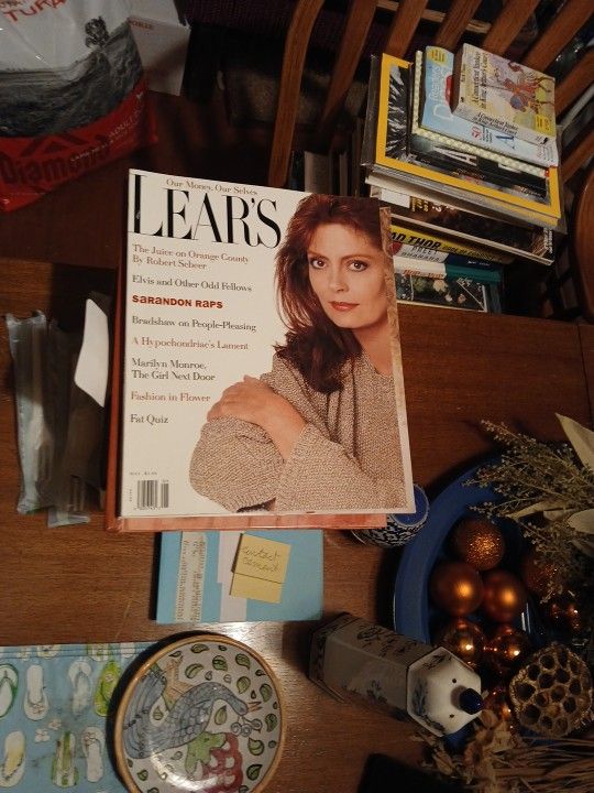 MAY 1991 LEAR'S MAGAZINE COVER SUSAN SARANDON