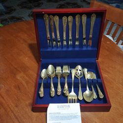 Hamptons silversmith gold silverware