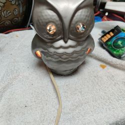 Vintage Owl Lamp Light
