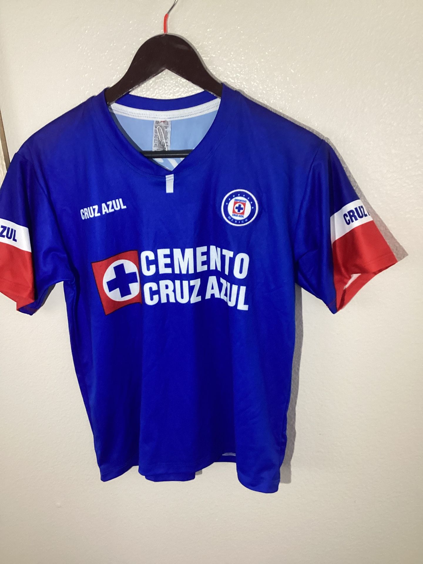 Mexico Cemento Cruz Azul Soccer League Jersey Youth Sz 12