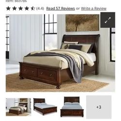 Queen Bed With Drawers 