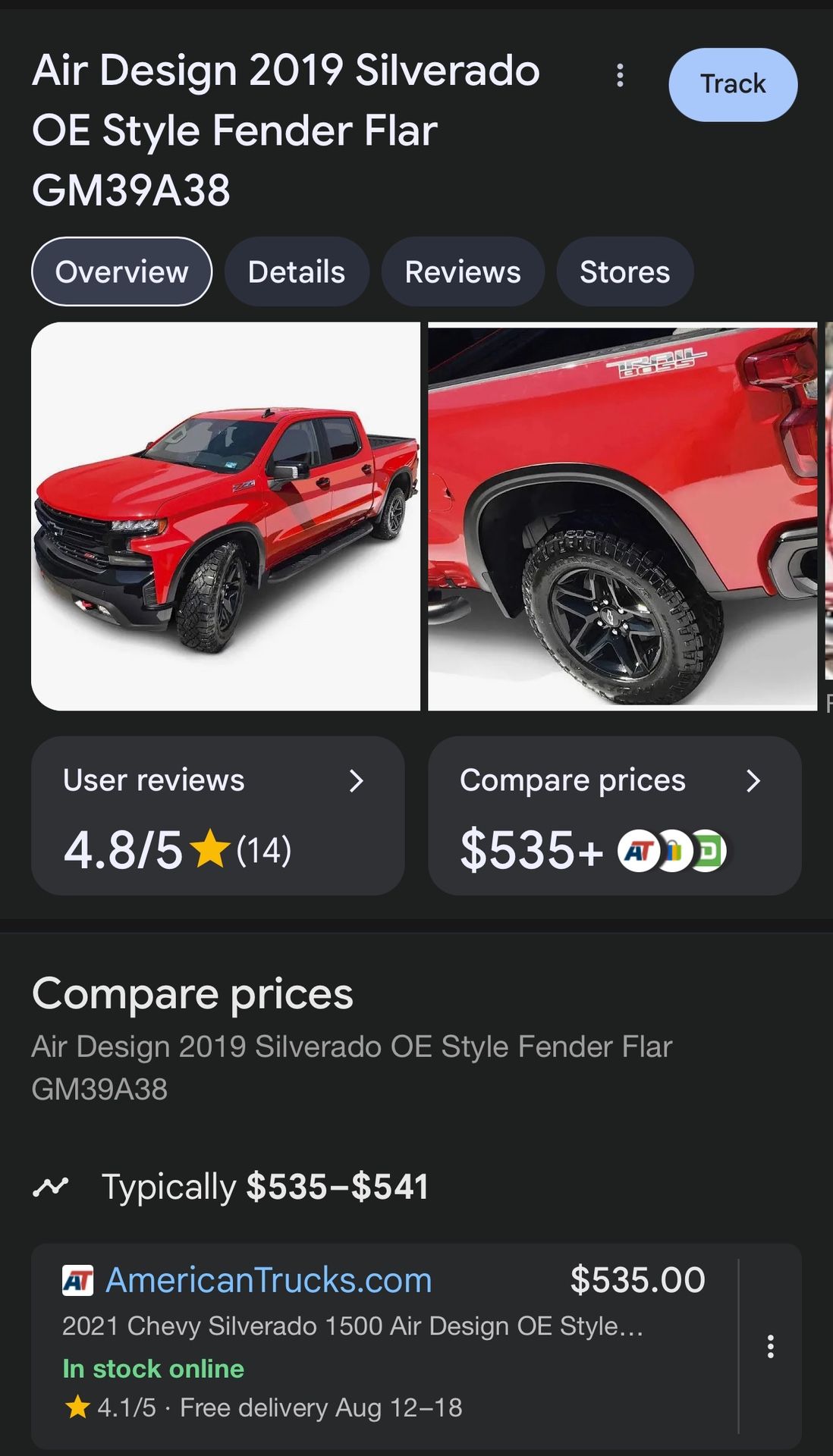 Silverado Fender Flares