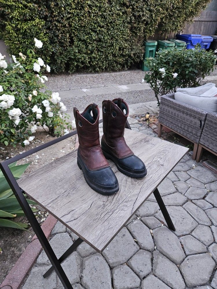 Heavy Duty Georgia Work Boots – Mud Dog Wellington, Great Condition 10.5 Men's