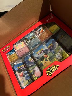 Pokémon TCG Mega Evolution Ascended Heroes 5-Pack mini tins