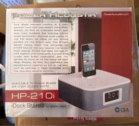 iDock Stereo with alarm clock