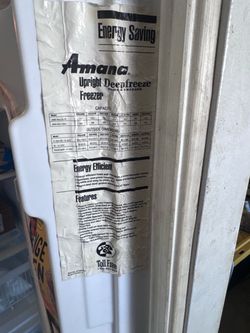 Amana Upright Freezer
