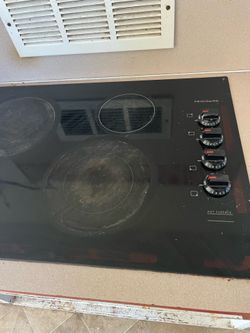Top glass stove