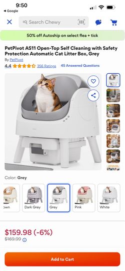 Self cleaning cat box