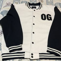Black and White OG Varsity Jacket
