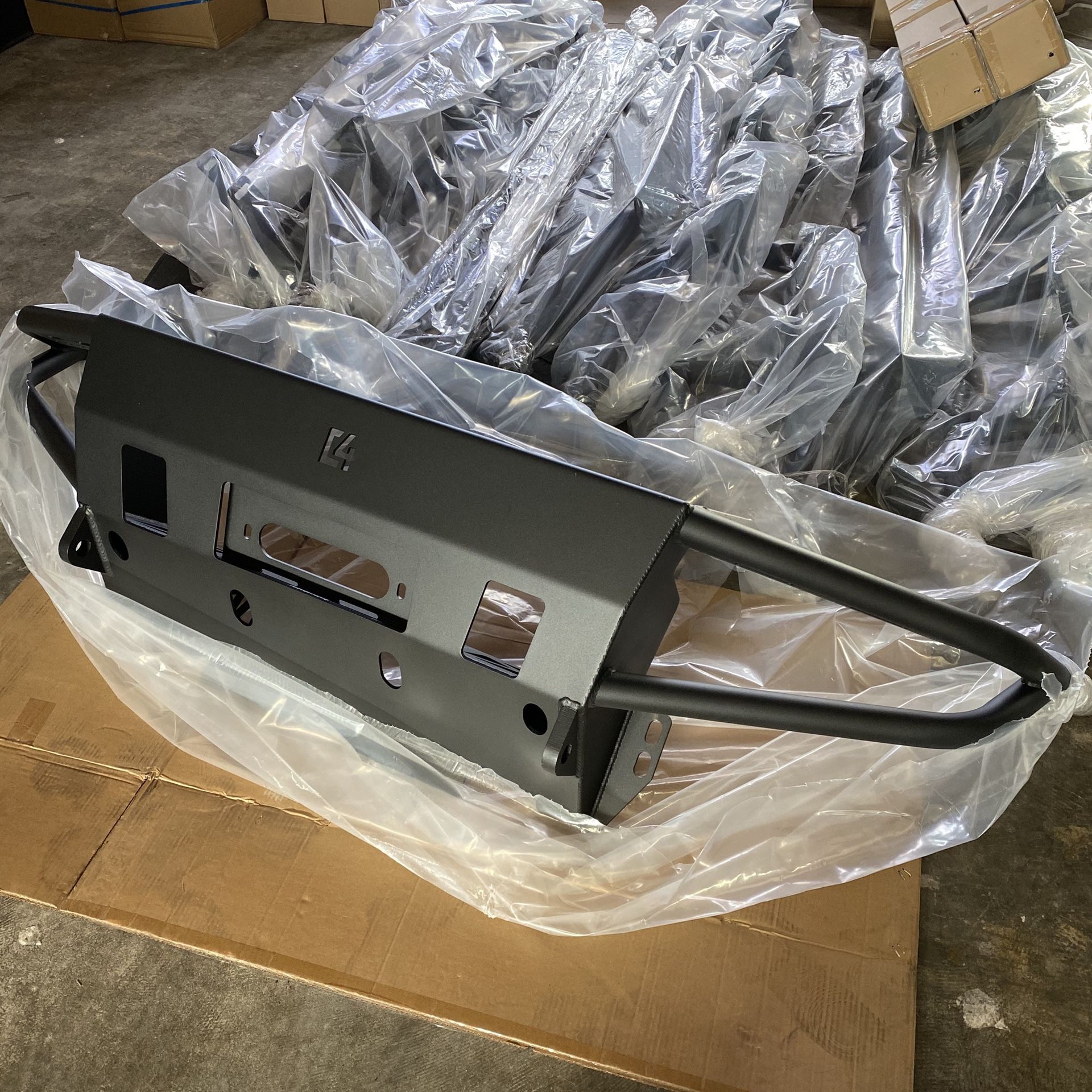 2012-2015 Toyota Tacoma C4 front steel winch hybrid bumper