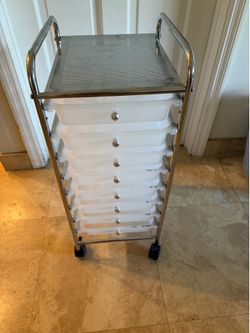 Multi drawer organizer with wheels