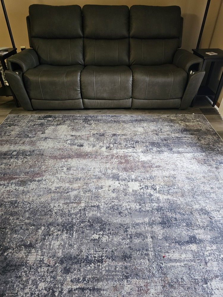 Dual Power Reclining Performance Fabric Sofa