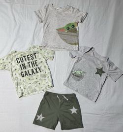 Star Wars Baby Yoda Outfits Boys, Size 3T 