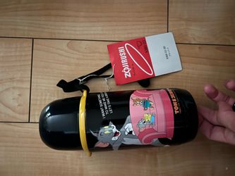 Vintage Tom and Jerry Thermos Stainless Steel Bottle by Zojirushi Rare Japan