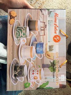 6Pack Tea Cup & Saucers Set