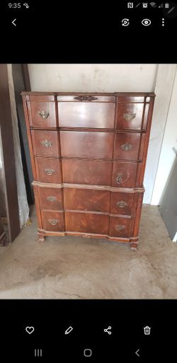 Antique Cherrywood Full Size Bedroom Suite