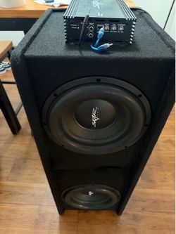 12” skar subwoofers & 1200 watt skar amp