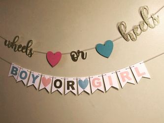Gender Reveal banner set
