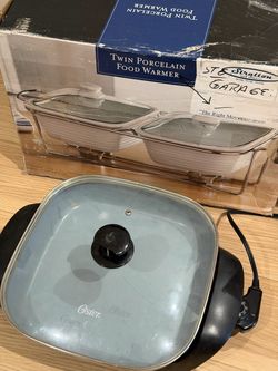FREE Oster Electric Skillet + Porcelain Food Warmer