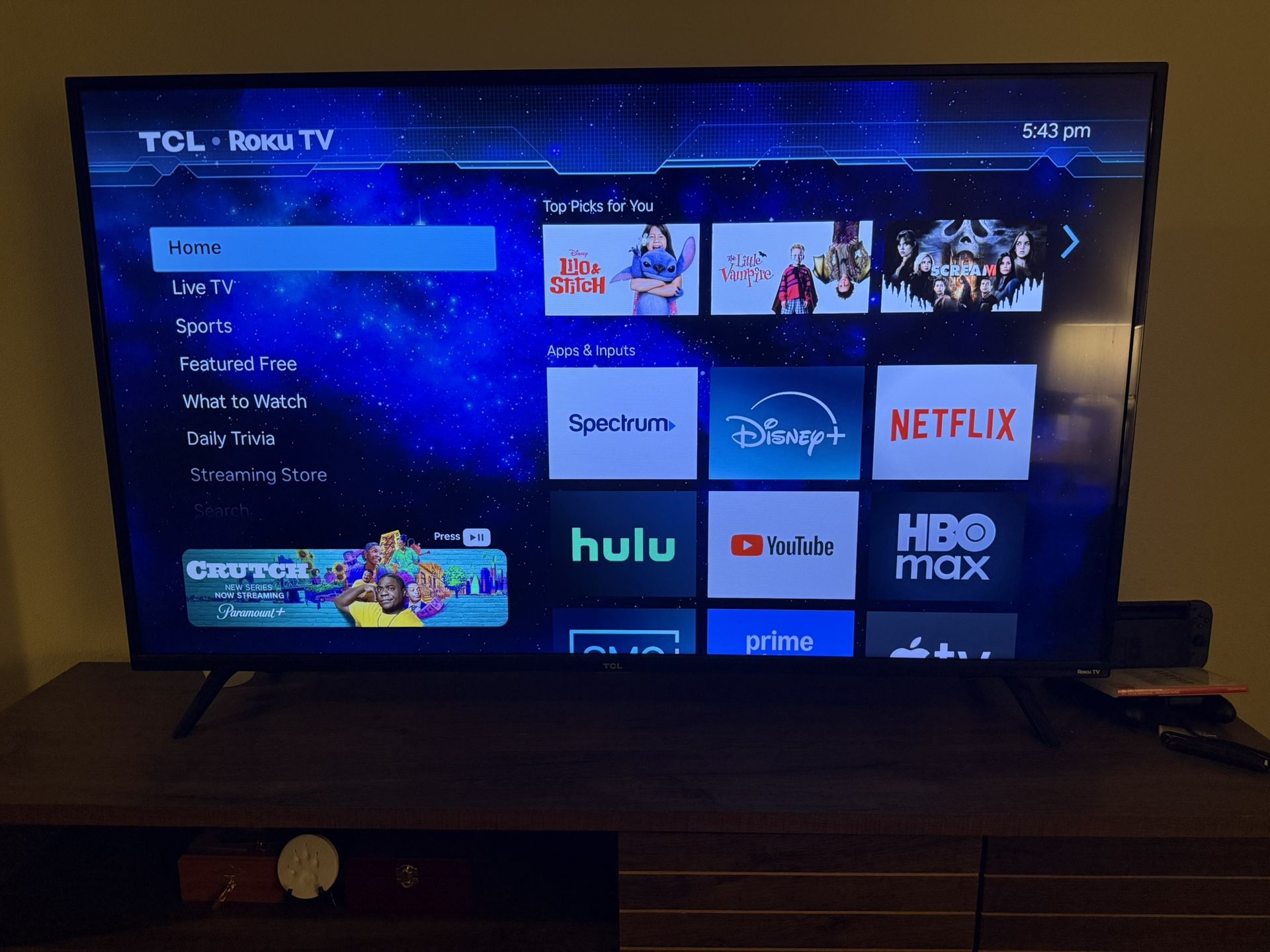55 Inch TCL Roku Smart TV