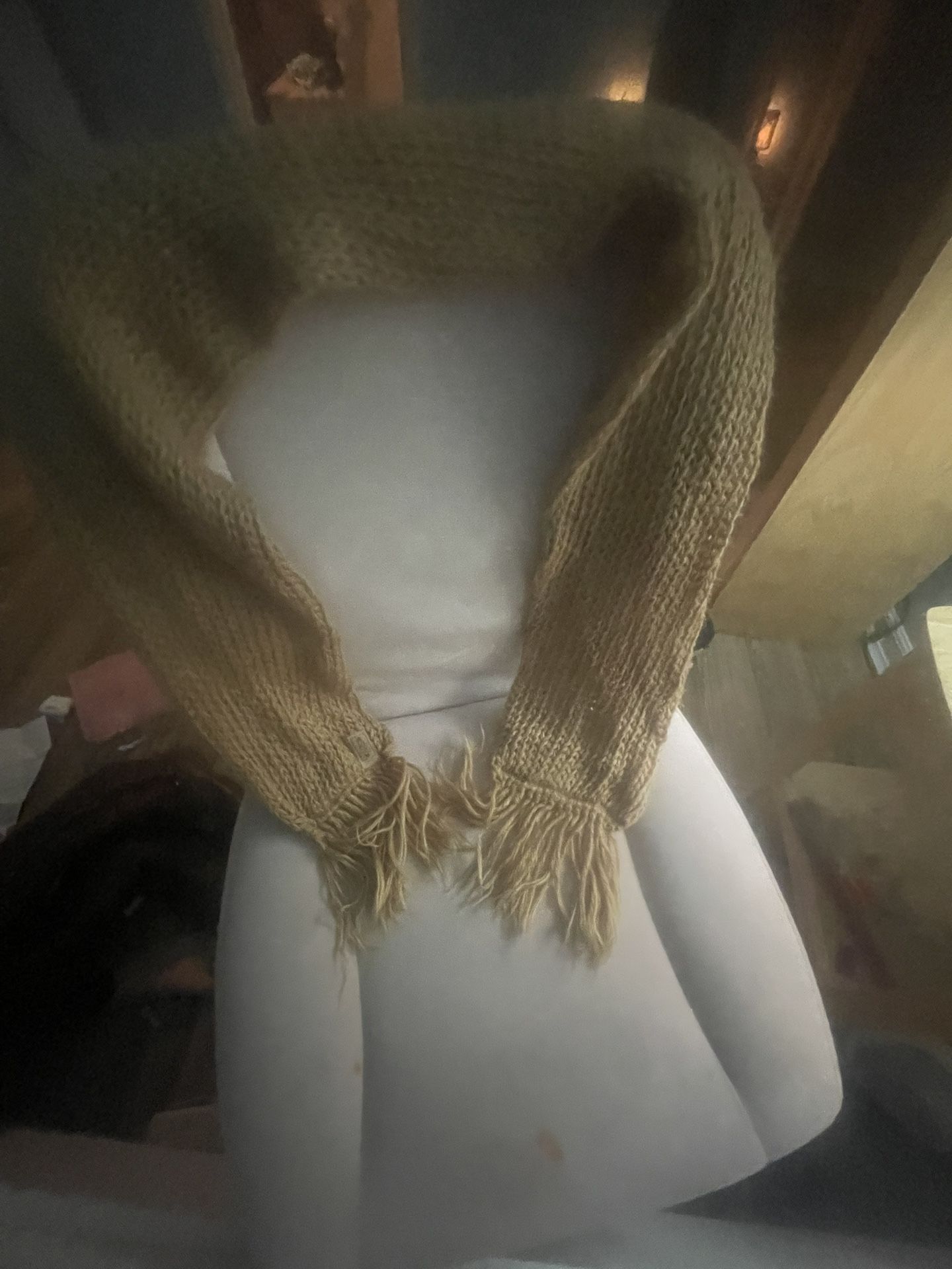 Brownish yellowish scarf