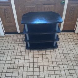 Black Four Tier Table/24 X 15.5 X 23 Inches.