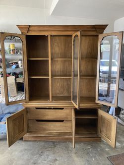 Solid Cherrywood China Hutch