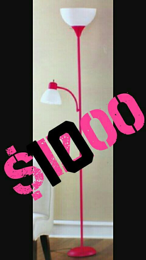 Pink floor lamp