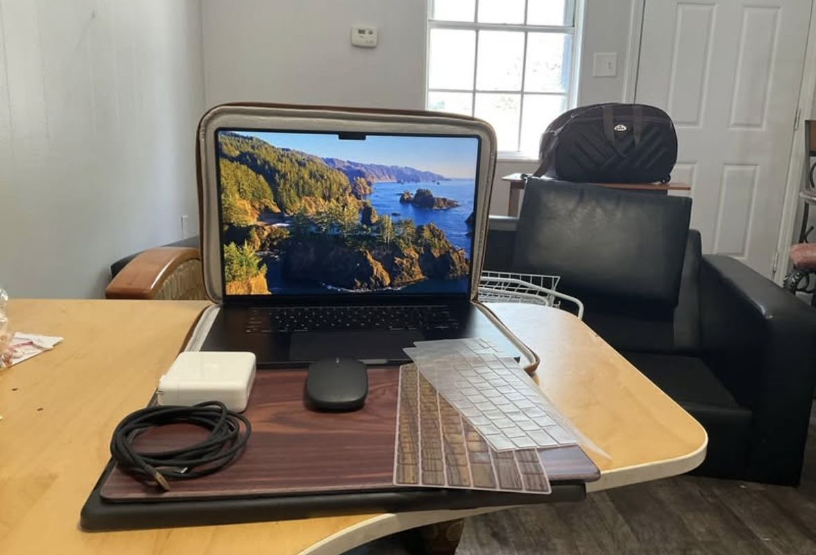 100% Health MacBook Pro M3- 16inch With Limited Wood Style. Full Bundled Limited Offer.