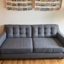 Mid-century modern couch - Dark grey