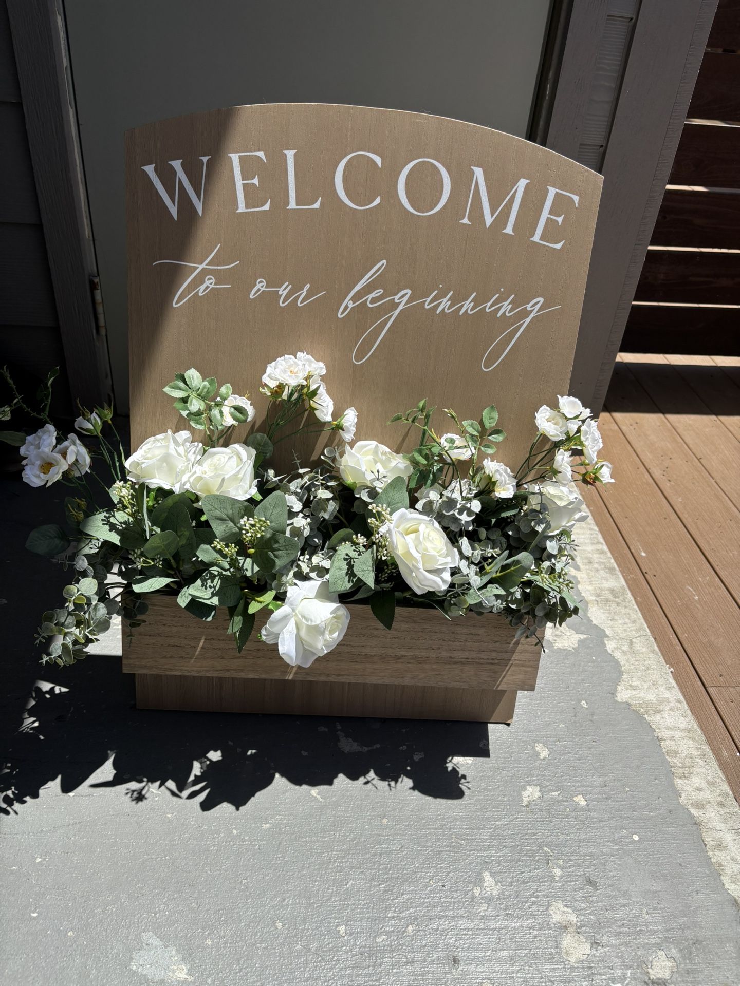 Welcome wedding sign