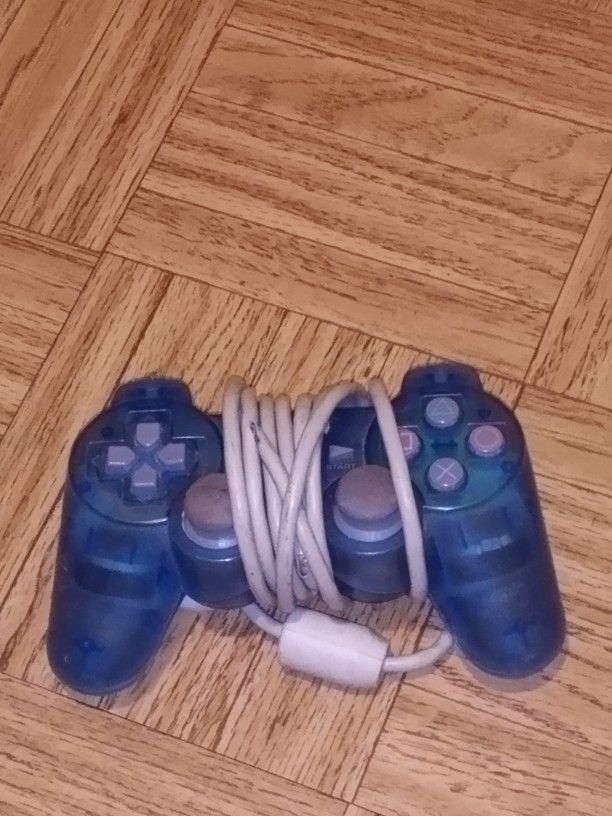 Blue Sony PlayStation 2 Controllers 