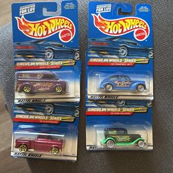 Hot Wheels 2000 Circus On Wheels Set Of 4 Cars
