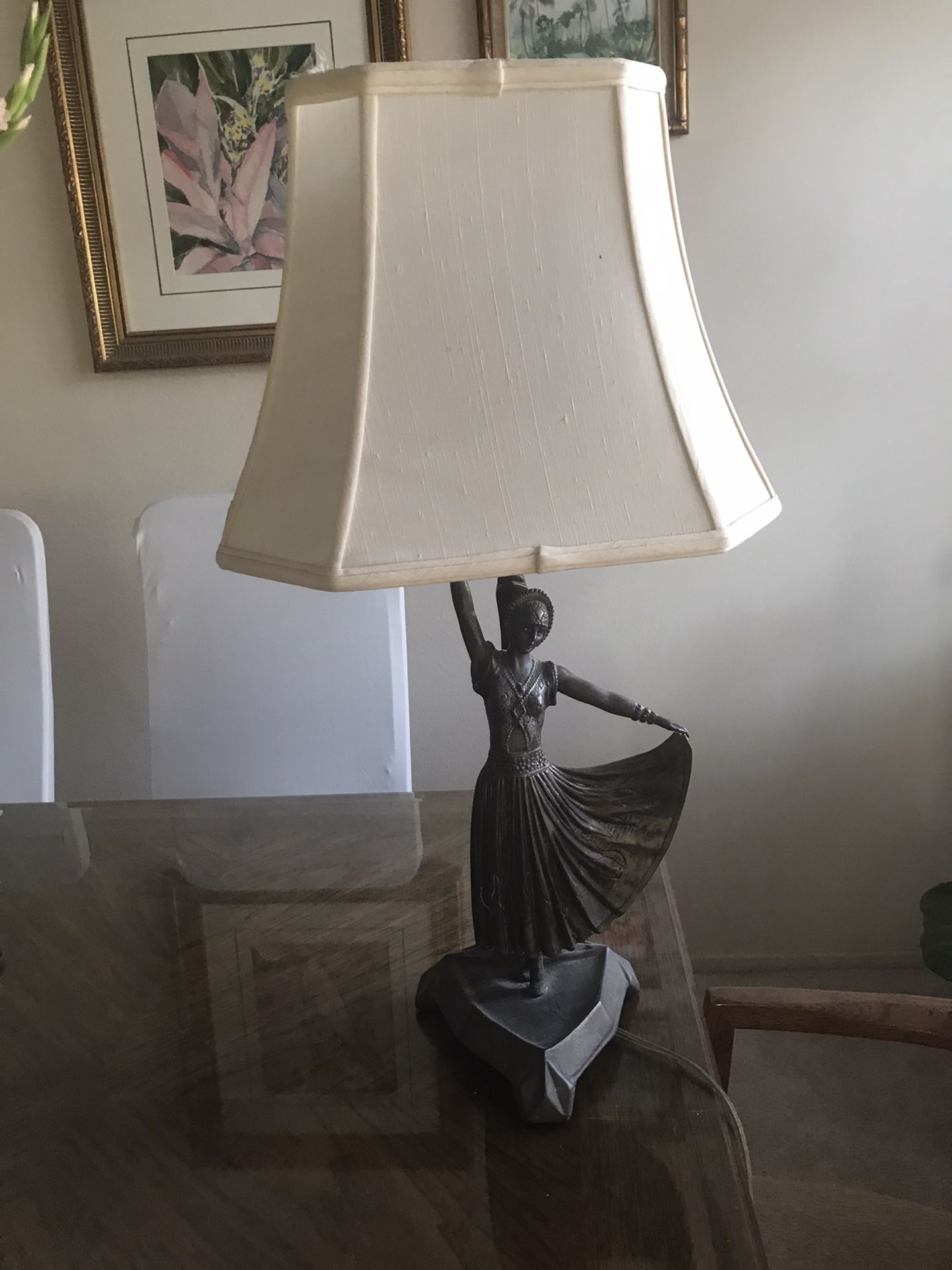 Art Deco Collectible Lamp 25” H