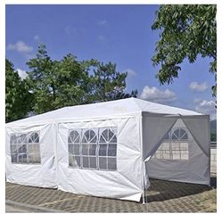 10 ft. x 20 ft. Wedding Party Canopy Tent Outdoor Gazebo with 6 Sidewalls