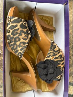Women’s size 10 madden girl kizzez leopard print heels