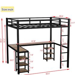 Twin Xl Loft Bed Frame