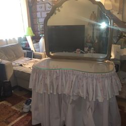 Antique Kidney Vanity