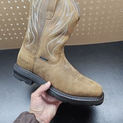 Size 10 D Ariat Work Boots Soft Toe 