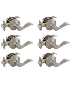 Defiant Naples Satin Nickel Hall and Closet Door Handle Contractor Pack