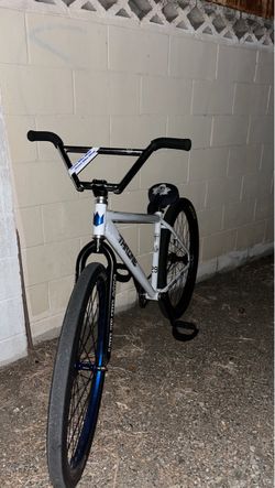 Throne BMX Bike White and Blue